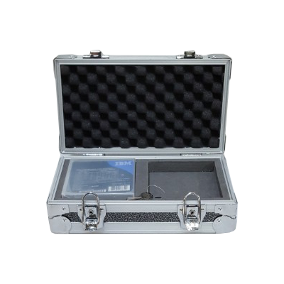 LTO-2a, LTO 보관함 2개용 (LTO Case Size) : 스펀지홀 ,외관알미늄, 잠금장치, 걸고리 잠금장식, 280*170*115