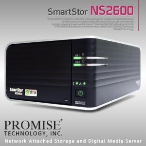 PROMISE SmartStor NS2600 (하드미포함) - 2Bay/RAID 0,1/NAS  