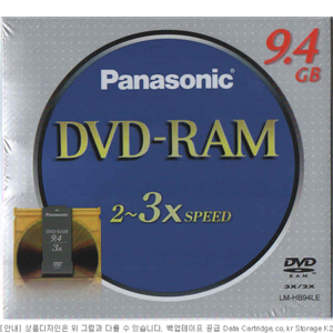 광디스크 Panasonic DVD-RAM 9.4GB Type4 LM-HB94L 3X(3배속) 5장